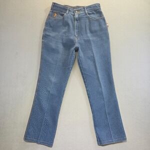 Braxton Women's Denim Striped‎ Stretch Blue Jeans Size 16- 27 in Inseam